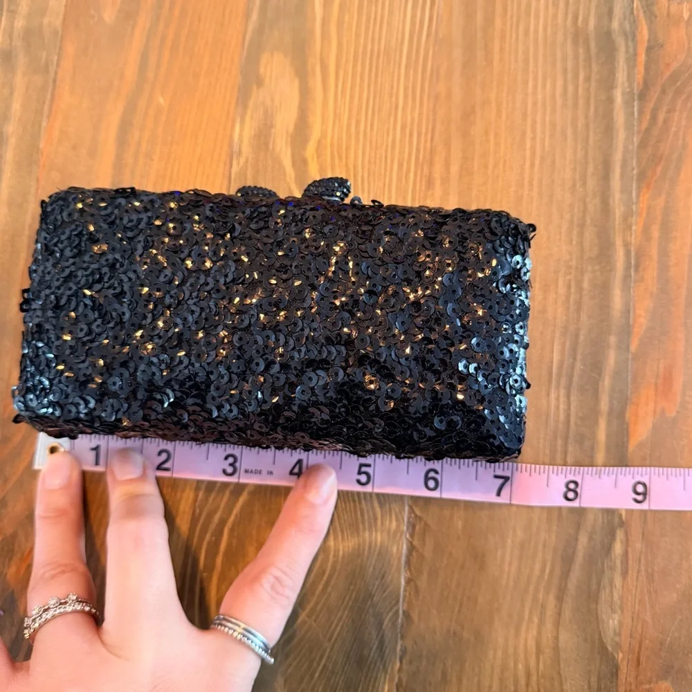 Kotur Black Sequin Clutch‎